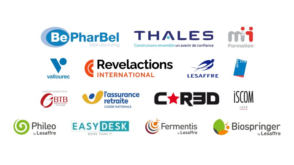 Les références clients de Solution Obvie : BePharBel, Thales, M2i Formation, Vallourec, Revelactions, Lesaffre, MIVB STIB, BTB Groupe, L'assurance Retraite, C*RED, ISCOM Lille, Phileo, EasyDesk, Fermentis et Biospringer