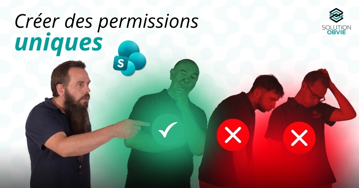 Créer permissions uniques SharePoint