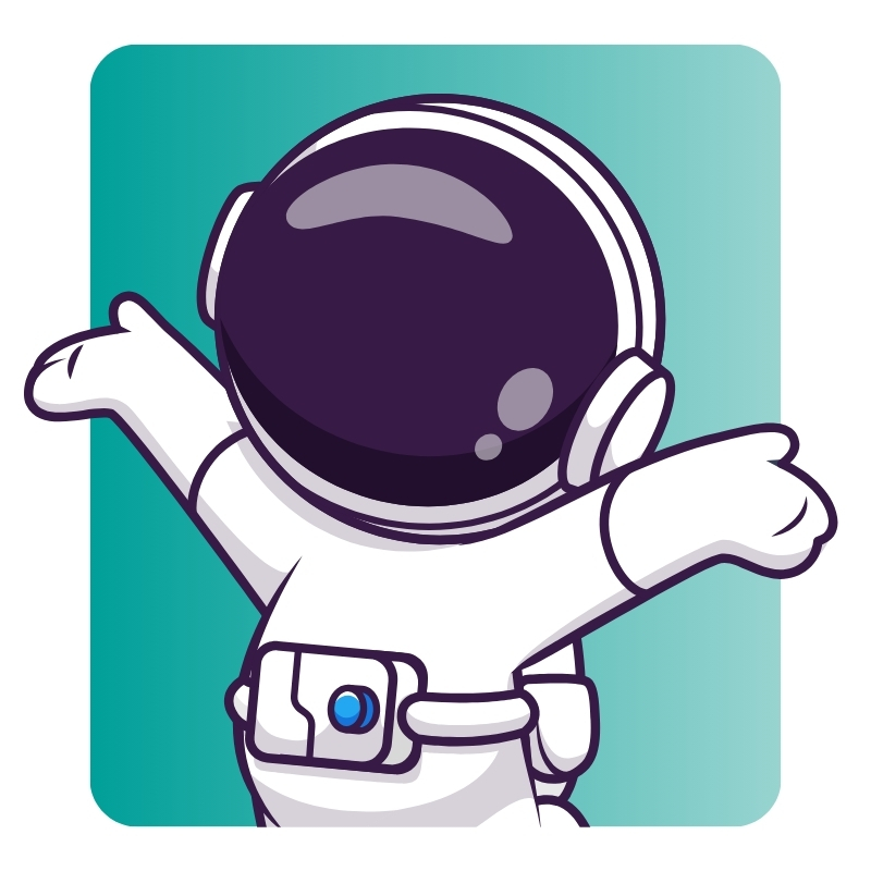 La simplicité - astronaute qui lève les bras