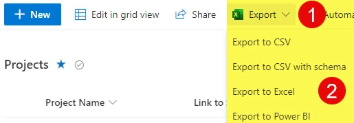 Exporter vers Excel